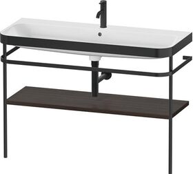 Duravit Waschtischset HAPPY D.2 PLUS 1175x490mm e Hahnloch nussbaum gebürstet