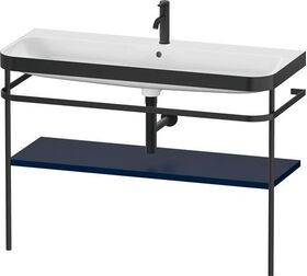 Duravit Waschtischset HAPPY D.2 PLUS 1175x490mm e HL nachtblau seidenmatt