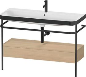 Duravit Waschtischset HAPPY D.2 PLUS 1175x490mm e Hahnloch mediterrane eiche