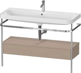 Duravit Waschtischset HAPPY D.2 PLUS 1175x490mm ein Hahnloch leinen