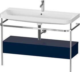 Duravit Waschtischset HAPPY D.2 PLUS 1175x490mm e HL nachtblau seidenmatt