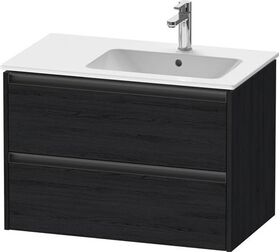 Duravit Waschtischunterbau Ketho.2 810x549x480mm eiche schwarz
