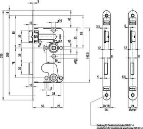 ZT-Einsteckschl.0215 BAD 20/ 55/78/8mm DIN R silber rd Kl 1 Zinkdruckgruss BKS