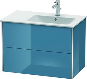 Duravit Waschtischunterbau XSQUARE 560x810x478mm Be re stone blue hochglanz