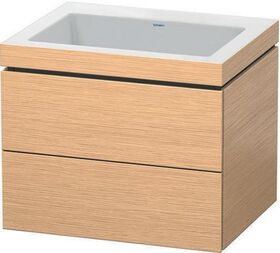 Duravit Waschtischunterbau L-CUBE m WT Vero Air 500x600x480mm o HL Ei geb