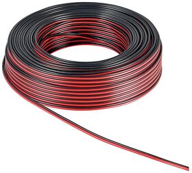 Lautsprecherkabel rot;schwarz, 25m- VPE: 1
