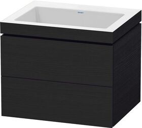 Duravit Waschtischunterbau L-CUBE m WT Vero Air 500x600x480mm o HL Ei sw