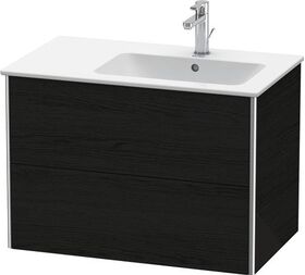 Duravit Waschtischunterbau XSQUARE 560x810x478mm Be rechts eiche schwarz