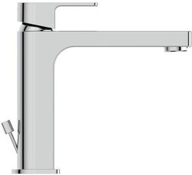 IDS Waschtischarmatur EDGE gründe Slim mit Ablaufgarnitur chrom IDEAL STANDARD
