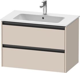 Duravit Waschtischunterbau Ketho.2 810x550x480mm taupe supermatt