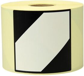 Etiketten Maße 100x100mm Papier weiß Aufdruck LQ TRANSPAK