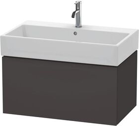 Duravit Waschtischunterbau L-CUBE 394x784x459mm graphit supermatt