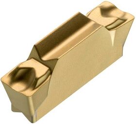 Drehwendeschneidplatte ISO LCMF 041602-CM:T8330 Breite 4mm PVD beschichtet Gold - VPE: 10