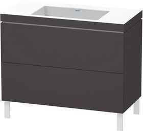 Duravit Waschtischunterbau L-CUBE m WT Vero Air 698x1000x480mm o HL gra sm