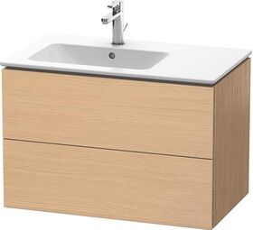 Duravit Waschtischunterbau L-CUBE 550x820x481mm, Becken links eiche natur