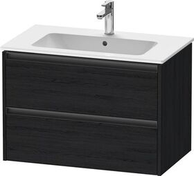 Duravit Waschtischunterbau Ketho.2 810x550x480mm eiche schwarz