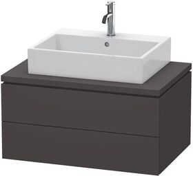Duravit Konsolenunterschrank L-CUBE 400x820x547mm graphit supermatt