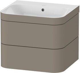 Duravit WTU HAPPY D.2 PLUS 575x490mm m UB o HL steingrau seidenmatt