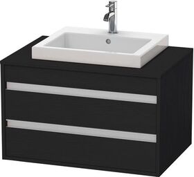 Duravit Waschtischunterbau KETHO 550x800x496mm eiche schwarz