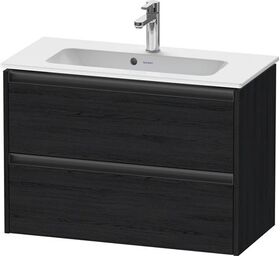 Duravit Waschtischunterbau Ketho.2 810x440x390mm eiche schwarz