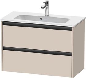 Duravit Waschtischunterbau Ketho.2 810x440x390mm taupe supermatt