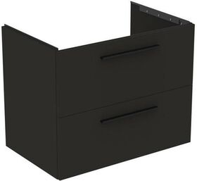 IDS Waschtischunterschrank i.life B 800x505x630mm, 2 Auszüge Carbongrau matt IDEAL STANDARD