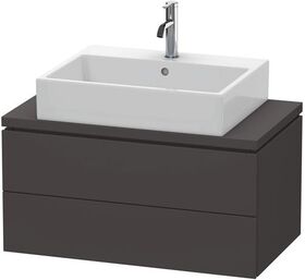 Duravit Konsolenunterschrank L-CUBE 400x820x477mm graphit supermatt