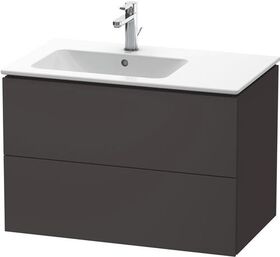 Duravit Waschtischunterbau L-CUBE 550x820x481mm Be links graphit supermatt