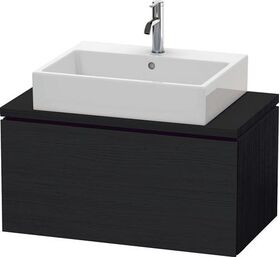 Duravit Konsolenunterschrank L-CUBE 400x820x477mm eiche schwarz