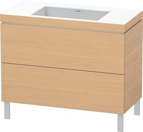 Duravit Waschtischunterbau L-CUBE m WT Vero Air 698x1000x480mm o HL Ei na