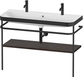 Duravit Waschtischset HAPPY D.2 PLUS 1175x490mm e Hahnloch nussbaum gebürstet