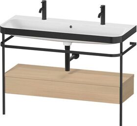 Duravit Waschtischset HAPPY D.2 PLUS 1175x490mm e Hahnloch mediterrane eiche