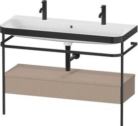 Duravit Waschtischset HAPPY D.2 PLUS 1175x490mm ein Hahnloch leinen