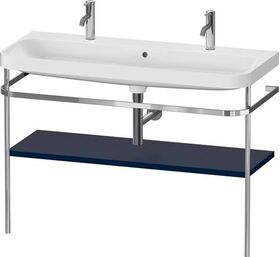 Duravit Waschtischset HAPPY D.2 PLUS 1175x490mm e HL nachtblau seidenmatt