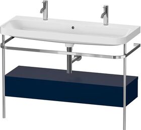 Duravit Waschtischset HAPPY D.2 PLUS 1175x490mm e HL nachtblau seidenmatt