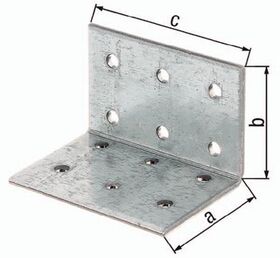 Lochplattenwinkel ETA-8/165 80x80xmm Anz.Löcher27 S.2,5mm ETA-8/165 GAH - VPE: 50