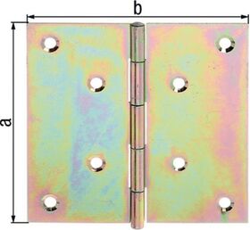 Scharnier H.82mm B.82mm S.1mm VA quad.GAH