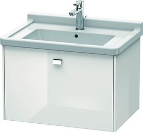 Duravit Waschtischunterbau BRIOSO Griff chrom 452x670x469mm weiß hochglanz