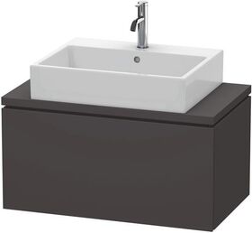 Duravit Konsolenunterschrank L-CUBE 400x820x477mm graphit supermatt