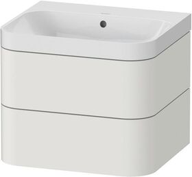 Duravit WTU HAPPY D.2 PLUS 575x490mm m UB o HL No weiß seidenmatt