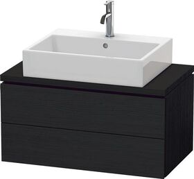 Duravit Konsolenunterschrank L-CUBE 400x820x477mm eiche schwarz