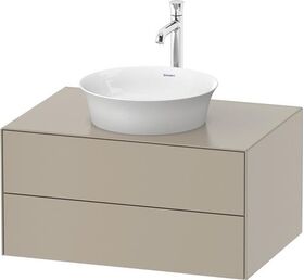 Duravit Waschtischunterbau WHITE TULIP 408x800x550mm taupe seidenmatt