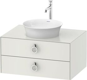 Duravit Waschtischunterbau WHITE TULIP 410x800x550mm weiß seidenmatt