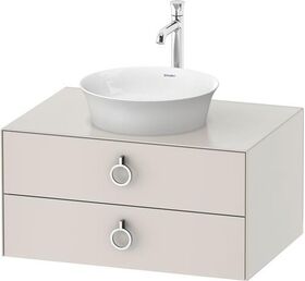 Duravit Waschtischunterbau WHITE TULIP 410x800x550mm nordic weiß seidenmatt