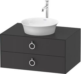 Duravit Waschtischunterbau WHITE TULIP 410x800x550mm graphit seidenmatt