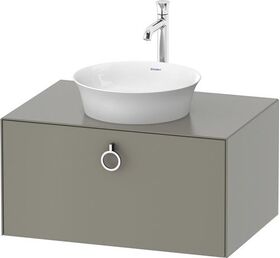 Duravit Waschtischunterbau WHITE TULIP 800x408mm 1 Ausz. Steingr sdm o ES
