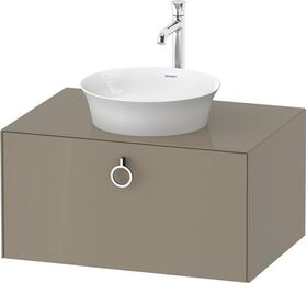Duravit Waschtischunterbau WHITE TULIP 800x408mm 1 Ausz. Steingr hgl o ES