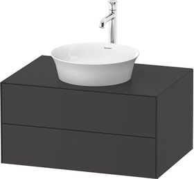 Duravit Waschtischunterbau WHITE TULIP 800x550mm 2 Schubk grap sdm o ES