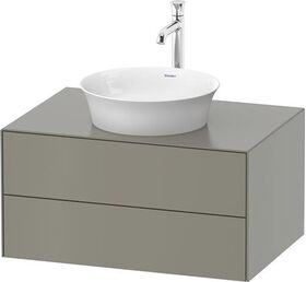 Duravit Waschtischunterbau WHITE TULIP 800x550mm 2 Schubk Steingr sdm o ES