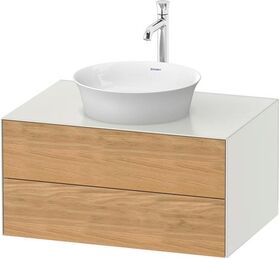 Duravit Waschtischunterbau WHITE TULIP 800x550mm 2 Sk Ei na mass / we sdm o ES